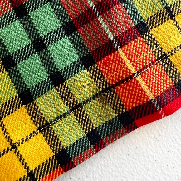 VINTAGE VERSACE: Plaid Mod Dress - Picture 8 of 10